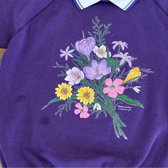 Vintage Morning Sun Flowers Nature Art Polo - Picture 2 of 9